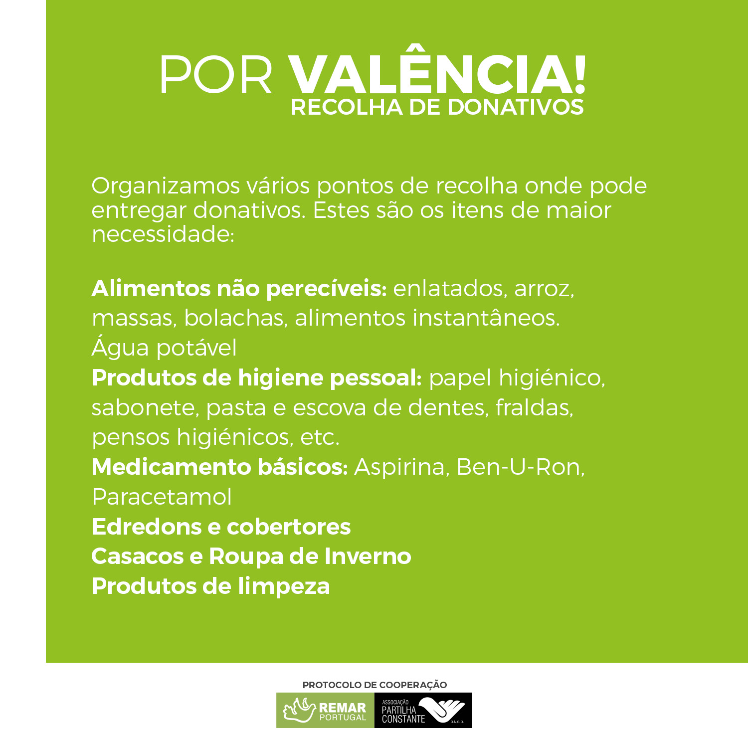 Photograph of REMAR Portugal social work